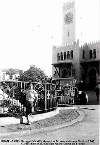 Oran - Gare - Monument aux Morts - Georges Vieville  - 1947